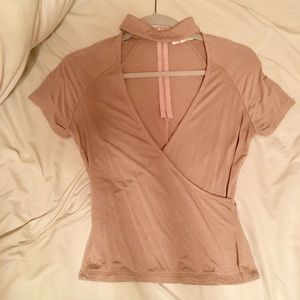 Don’t ask why blush collar top